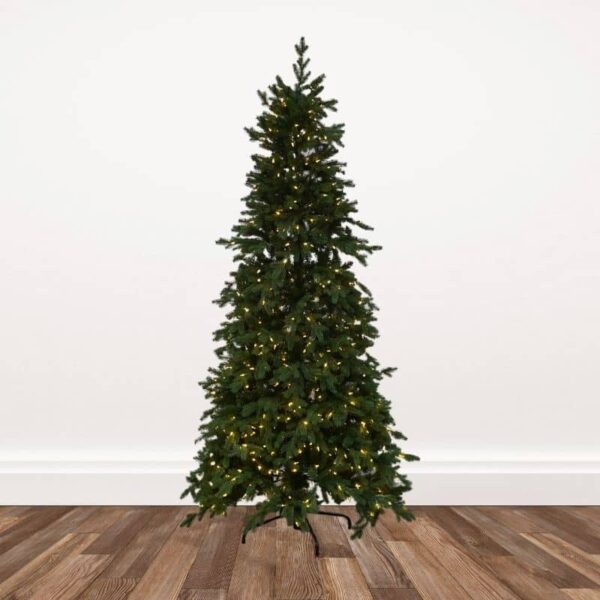 Pacific Coast Fraser Fir Artificial Christmas Trees Pre-lit with Dual-color