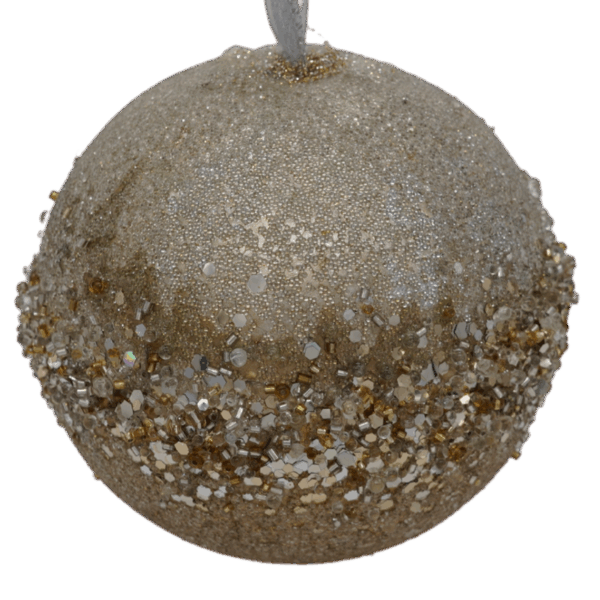 Platinum and Gold Christmas Ornament