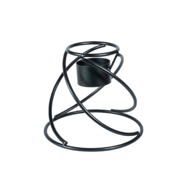 Black Helix Gazing Globe Stand