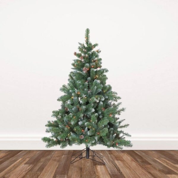 Pre-lit Royal Majestic Fir Artificial Christmas Trees - 5-foot