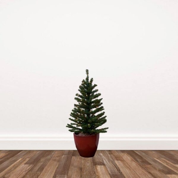 Aspen Fir Walkway Stake Pre-lit Artificial Christmas Trees