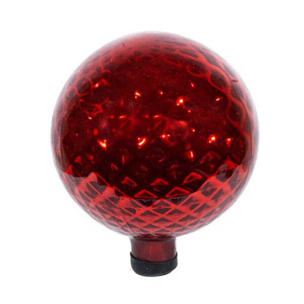 Red Diamond Embossed Gazing Globe