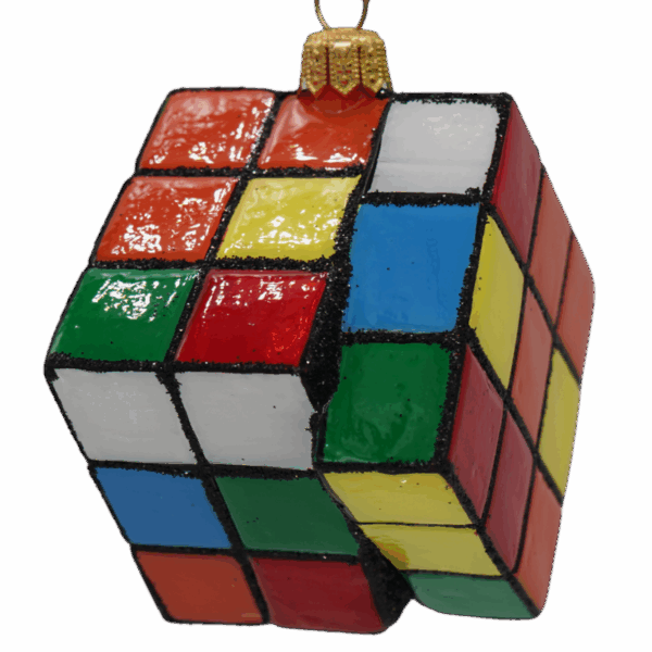 Rubik's Cube Christmas Ornament