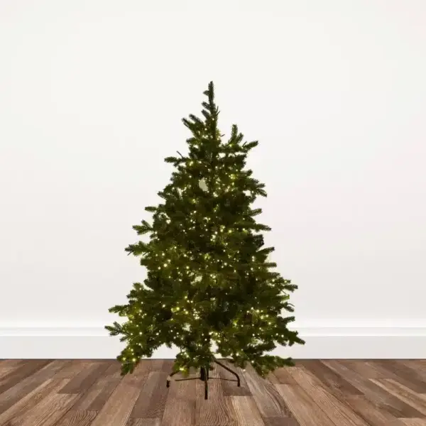 4.5-foot Pacific Coast Fraser Fir Artificial Christmas Tree Pre-lit with Dual-color, Multi-Function LED Galaxy Lights
