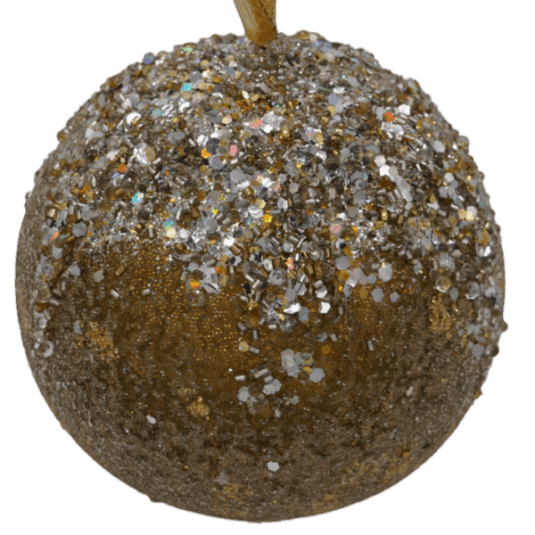 Light Gold and Platinum Christmas Ornament