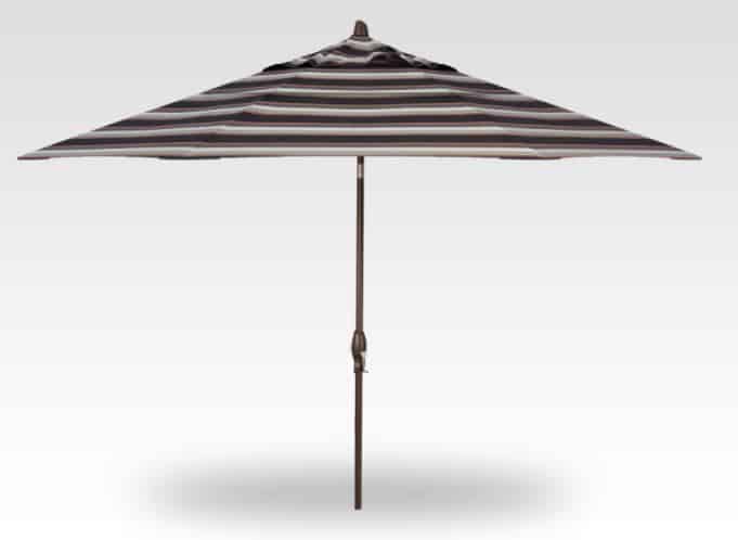 Treasure Garden  Auto Tilt 11-foot Aluminum Market Umbrella, Bronze Frame
