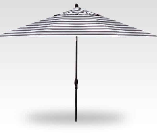 Treasure Garden  Auto Tilt 11-foot Aluminum Market Umbrella, Black Frame