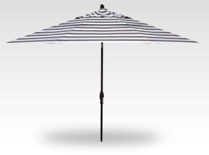 Treasure Garden  Auto Tilt 11-foot Aluminum Market Umbrella, Black Frame