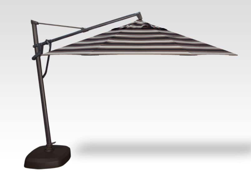 Treasure Garden AKZ 11-foot Plus Cantilever Umbrella with Black Base and Frame