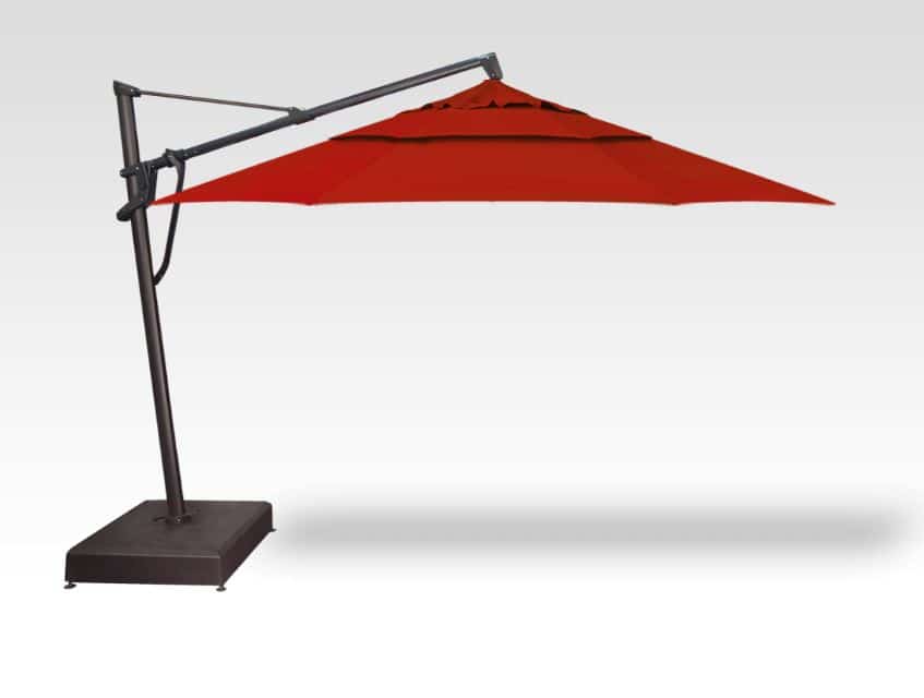 Treasure Garden AKZ Plus 13-foot Cantilever Umbrella with Black Base and Frame