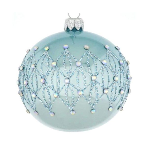 Light Blue Round Ornament