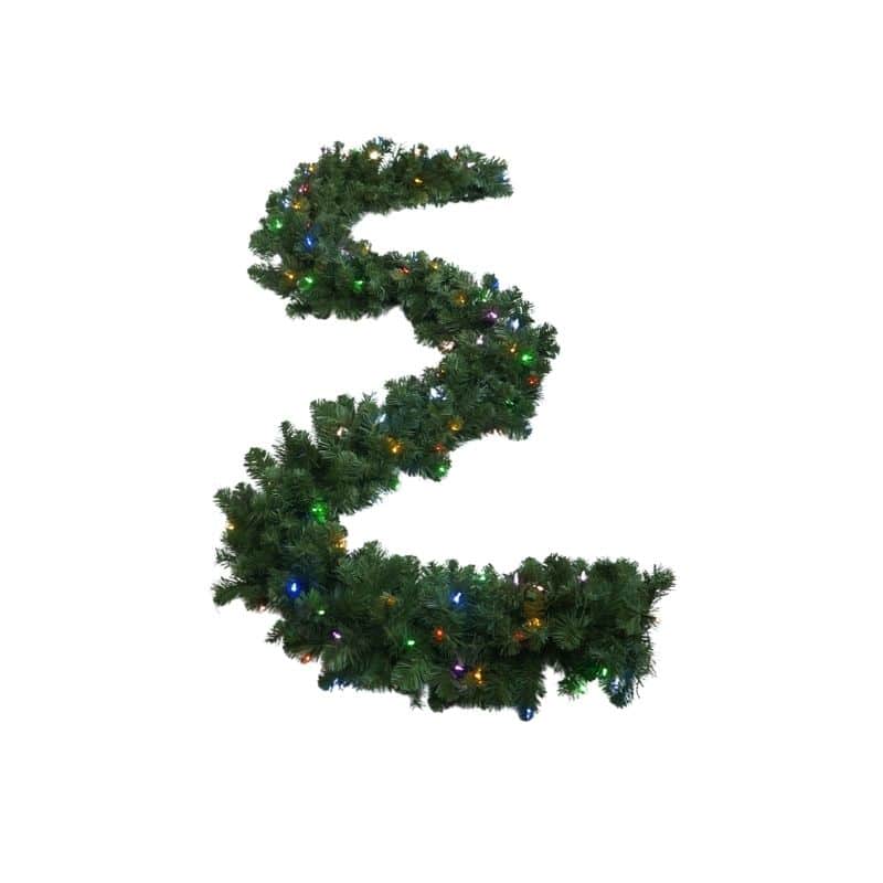 Northern Douglas Fir Garland Pre-lit with Dual-Color Low Voltage LED Lights
