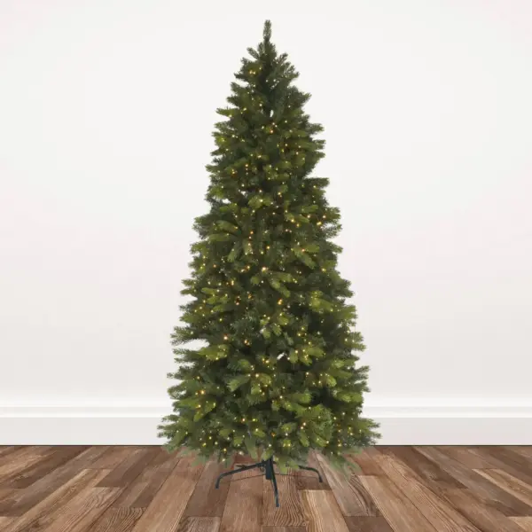 7.5-foot Stony Creek Slim Douglas Fir Pre-lit with 1200 Dual Color 3mm Spider L.E.D. Lights