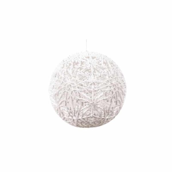 White Snowflake Christmas Ornament