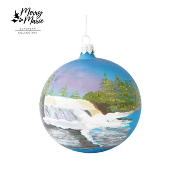 Tahquamenon Falls Glass Ornament