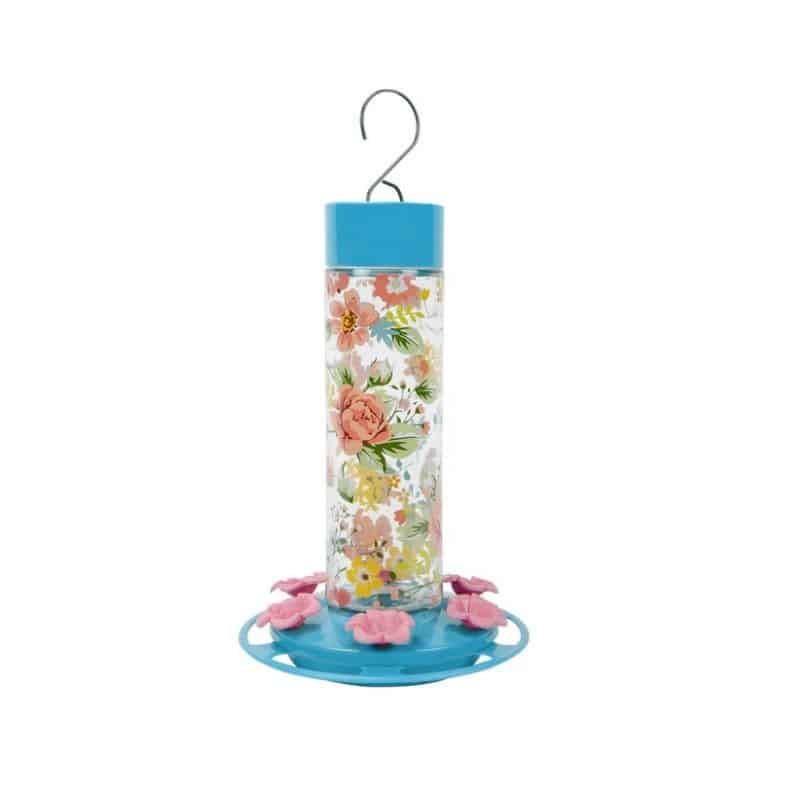 Blue Décor Hummingbird Feeder