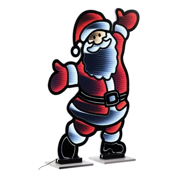 Santa Infinity Light Decoration 47"