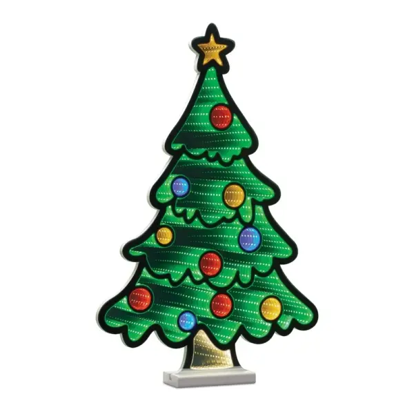 Christmas Tree Infinity Light Decoration 23.5"