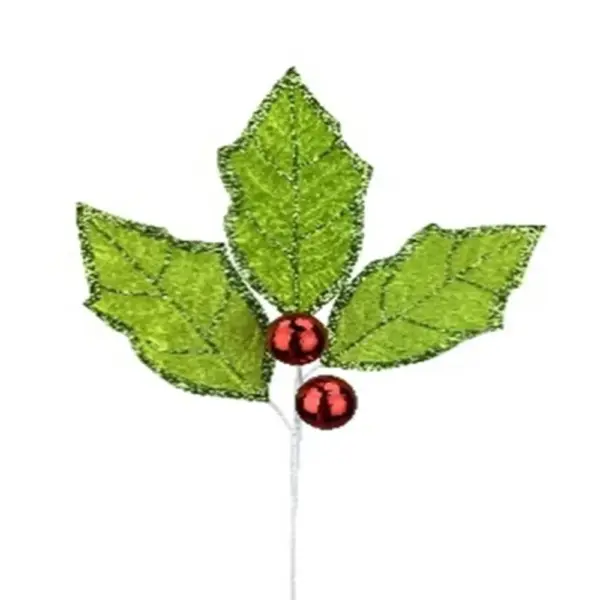Green and Red Holly Pick