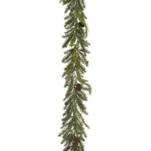 White Spruce Pinecone Garland 6'
