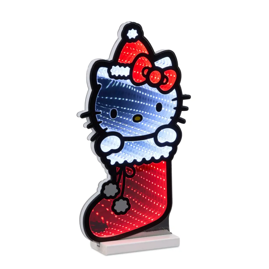 Hello Kitty in Stocking Infinity Light Decoration 16″