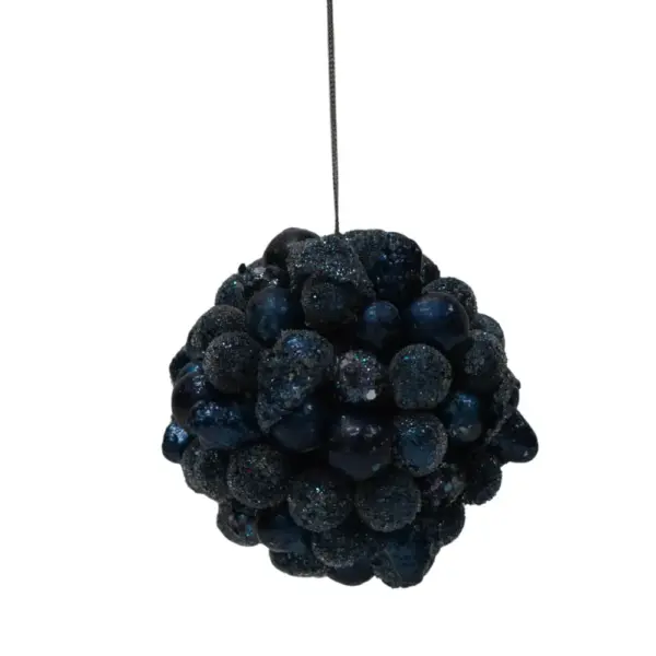 Blue Icy Ball Ornament
