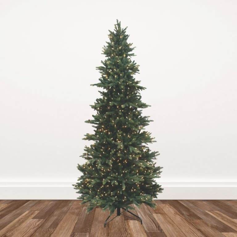 Pre-lit Deluxe Layered Fraser Fir Artificial Christmas Trees - 7.5-foot