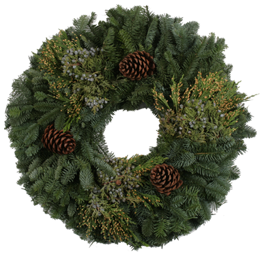 Mixed Noble Fir Wreath
