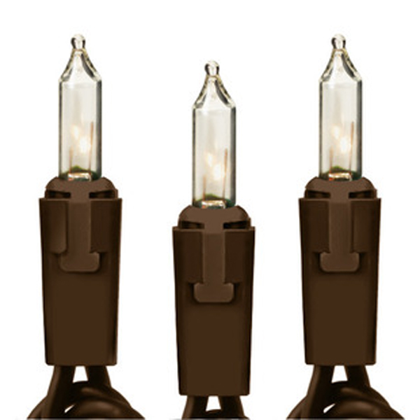 105 Light Incandescent Set with Brown Cord