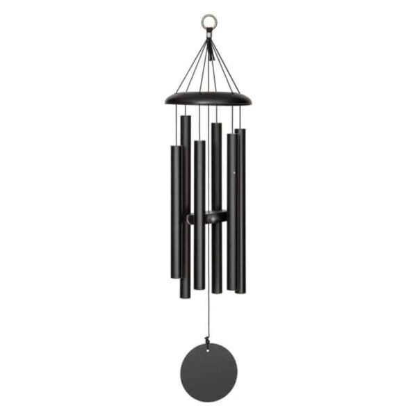 Corinthian Bells Black Windchime, 30 inches