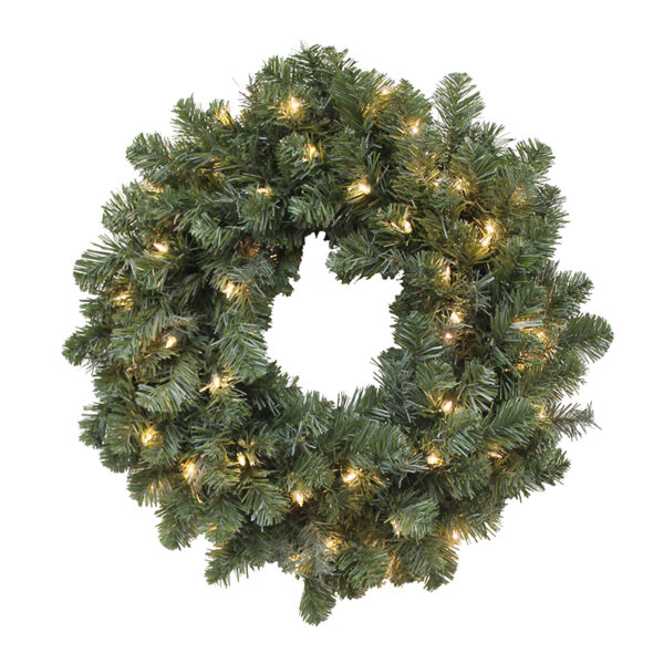 Northern Douglas Fir Christmas Artificial Christmas Wreath Pre-lit with Incandescent Lights