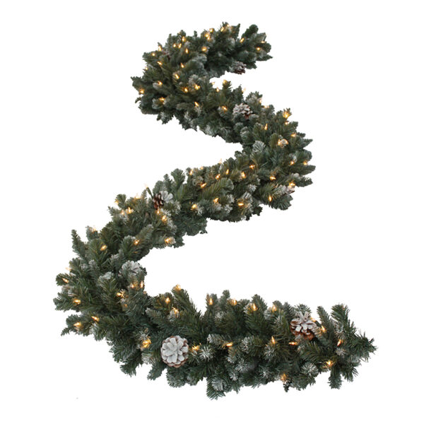 Royal Majestic Fir Artificial Christmas Garland Pre-lit with Incandescent Lights