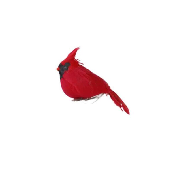 Fat Red Cardinal Christmas Ornament