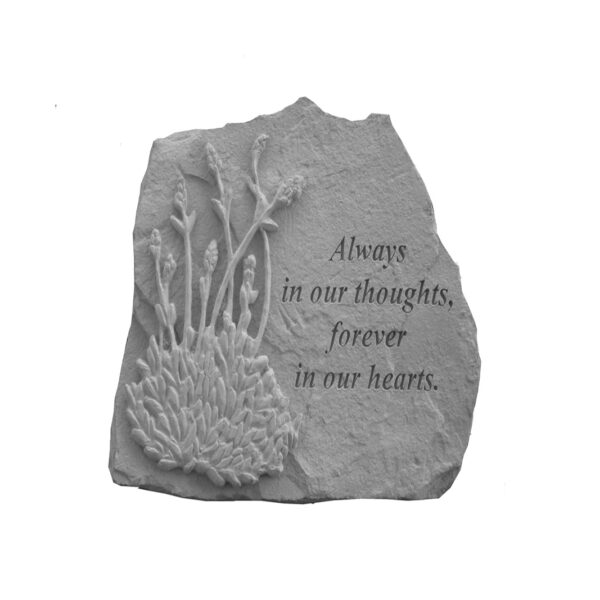 Always In Our Thoughts Memorial Stone