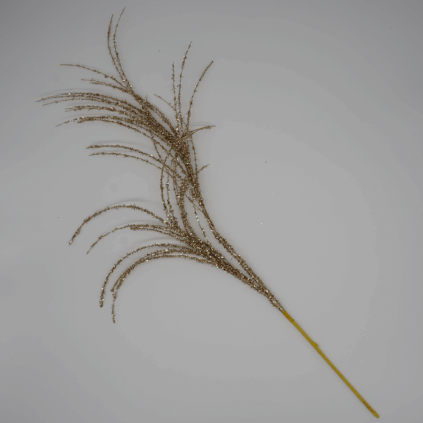 Champagne Glitter Wispy Pine Spray