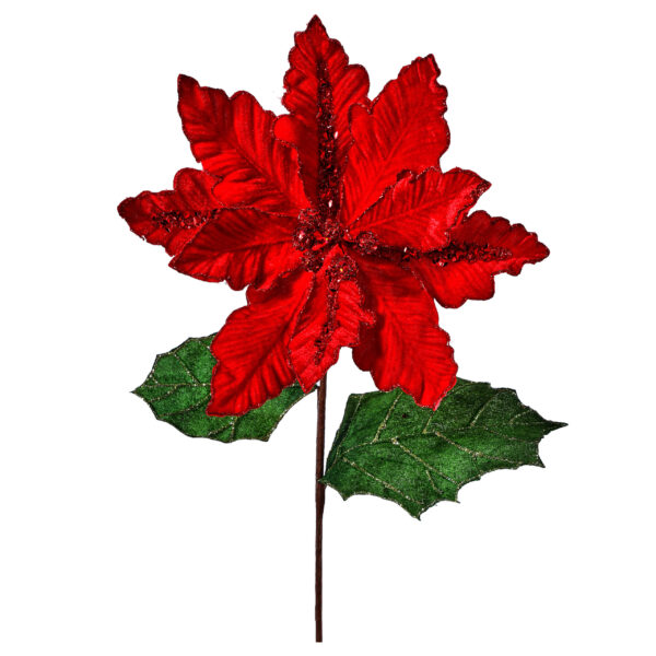 Deluxe Red Velvet Poinsettia