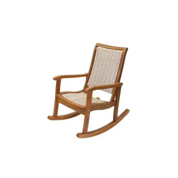 Rocking Chair All Weather Wicker Eucalyptus