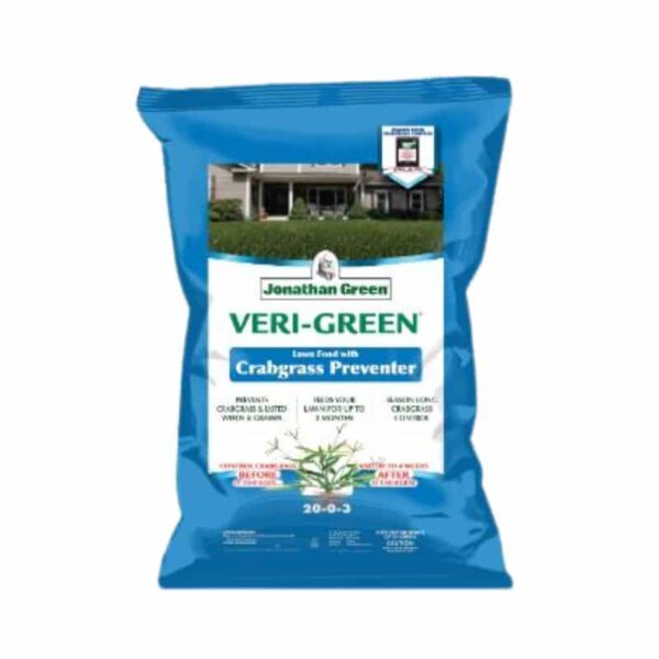 Veri-Green Crabgrass Preventer covers 15,000 square feet