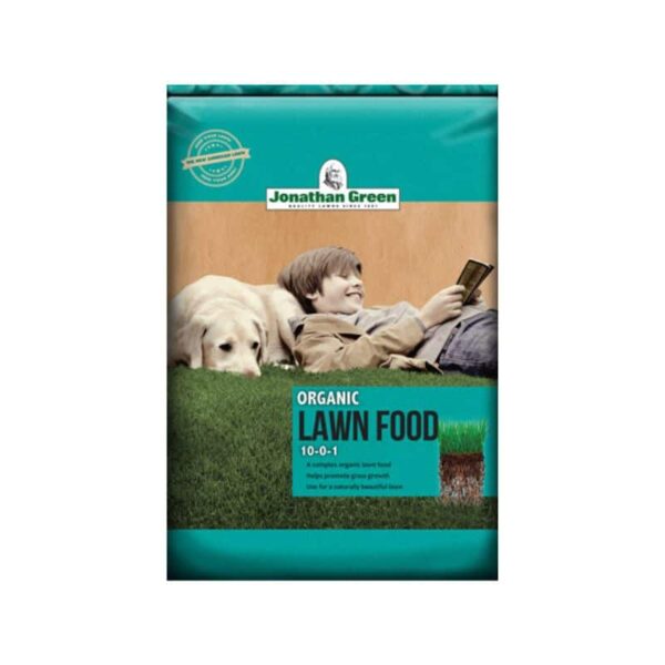 Jonathan Green Organic Lawn Food Bag covers 5,000 square feet