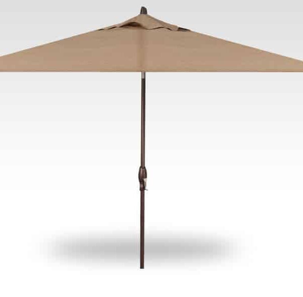 Treasure Garden Auto Tilt 8x10 Foot Rectangular Aluminum Market Umbrella