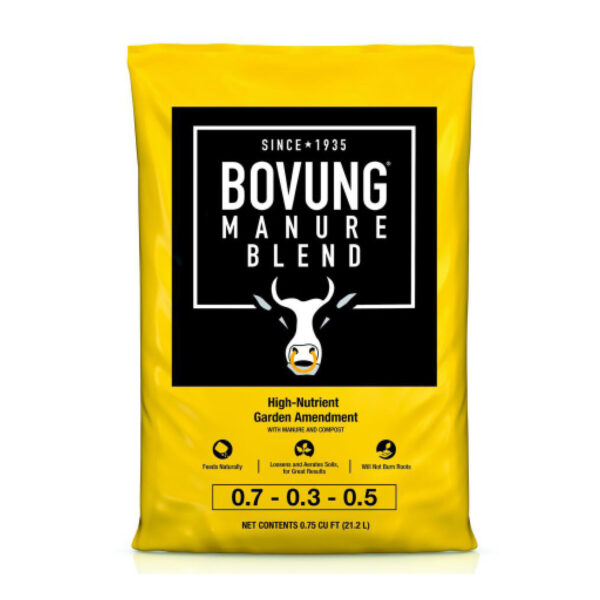 All-Natural Bovung Dehydrated Manure & Organic Hummus, 25 pound bag