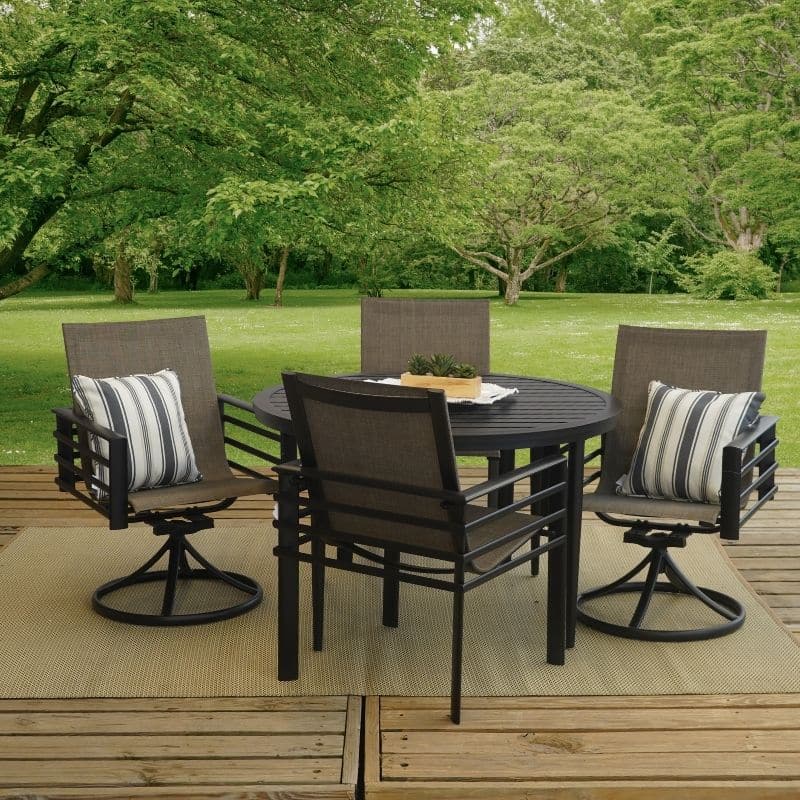 Fleetwood 5-piece Patio Furniture Sling Dining Set