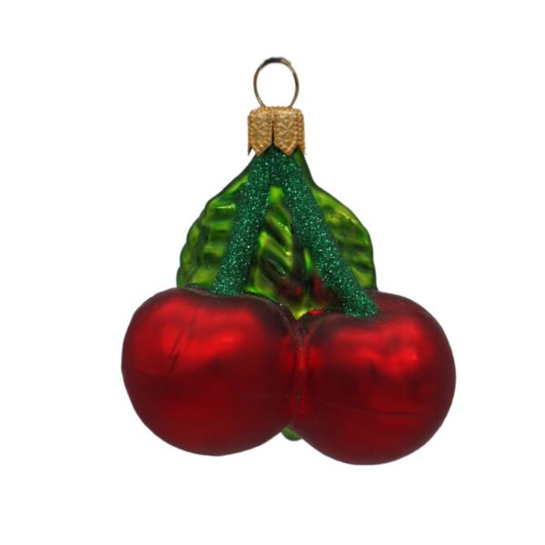 Glass Michigan Cherry Ornament