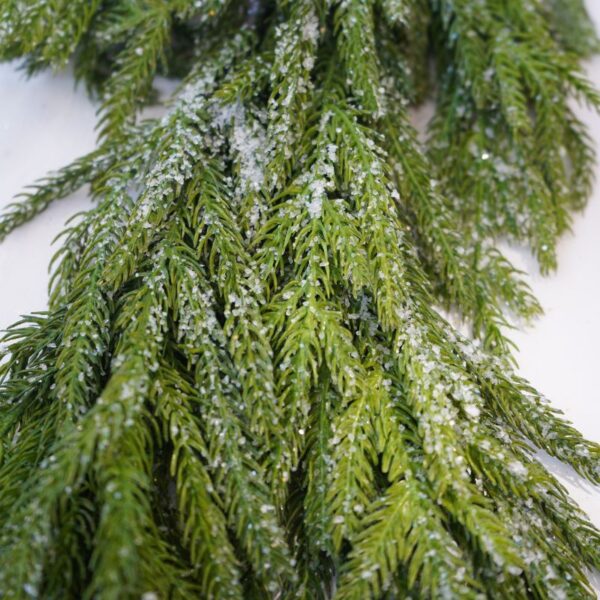 Iced Norfolk Pine Garland 48"