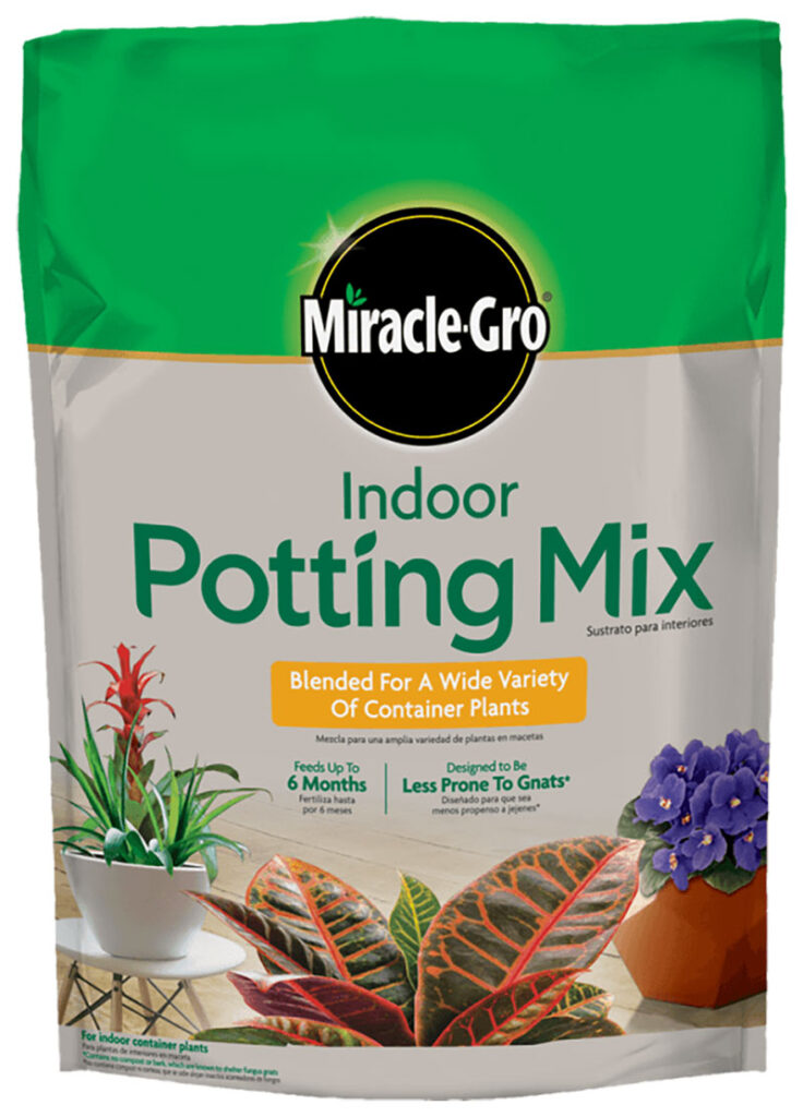 Miracle-Gro Indoor Potting Mix, 6 quart bag