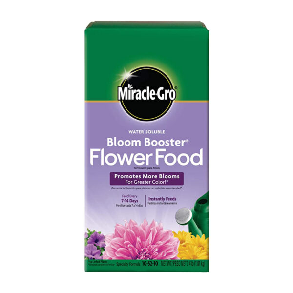 Miracle-Gro Water Soluble Bloom Booster Flower Food, 4 pound box