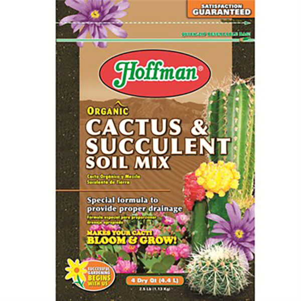 Organic Cactus and Succulent Soil Mix, 4 quart bag