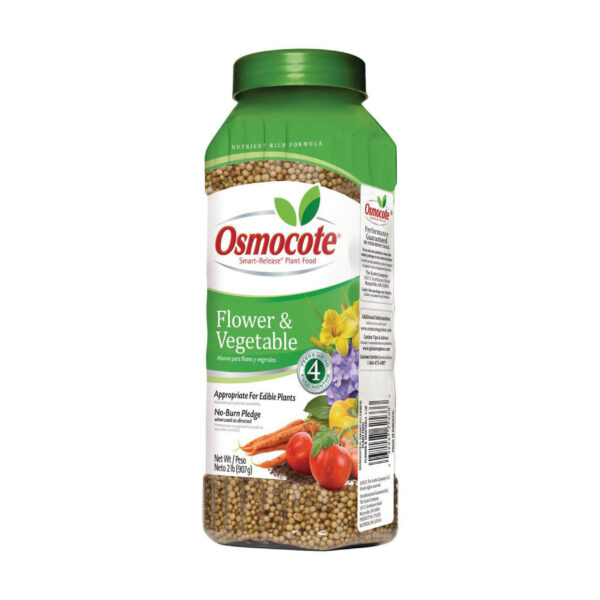 Osmocote Smart Release Plant Food for Flowers and Vegetables, 2 pound bottle