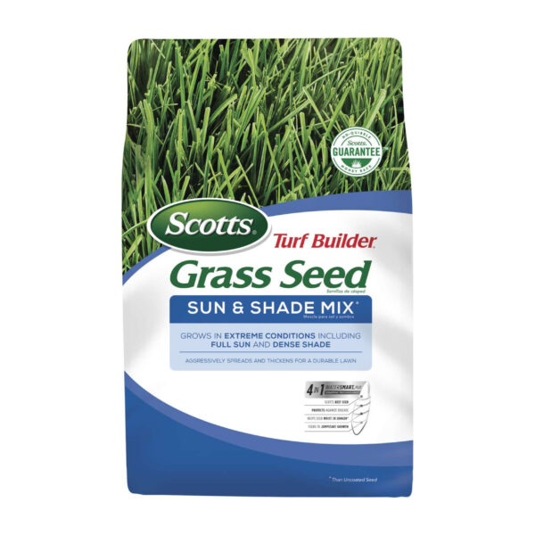 Scotts Turf Builder Grass Seed Sun & Shade Mix, 3 pound bag