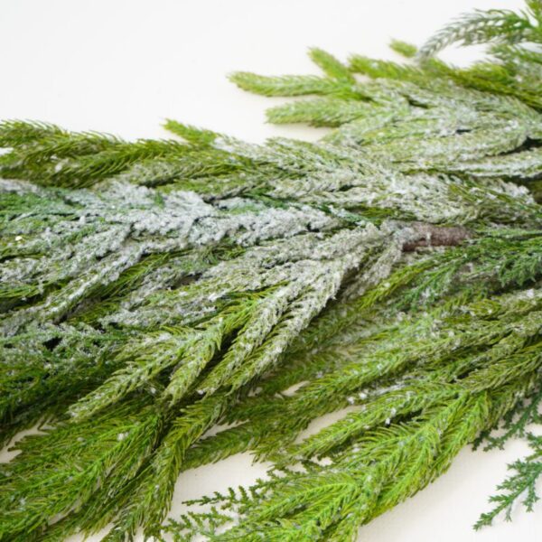 Snow Covered Norfolk Pine Garland 48"